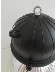 Komplett schwarzer E40-Industriereflektor (ohne/mit Strom) 2